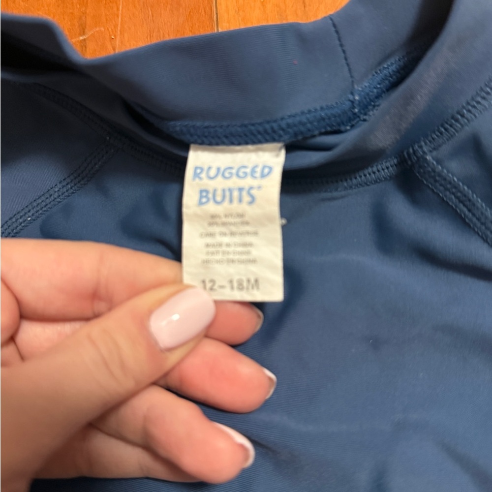 Navy Kids Rashguard by Rugged Butts - Picture 3 of 3